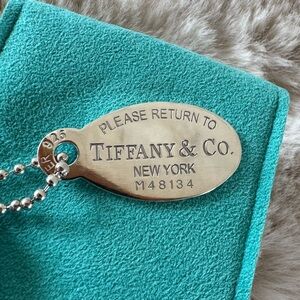 Tiffany & Co. Sterling Silver Dog Tag Necklace